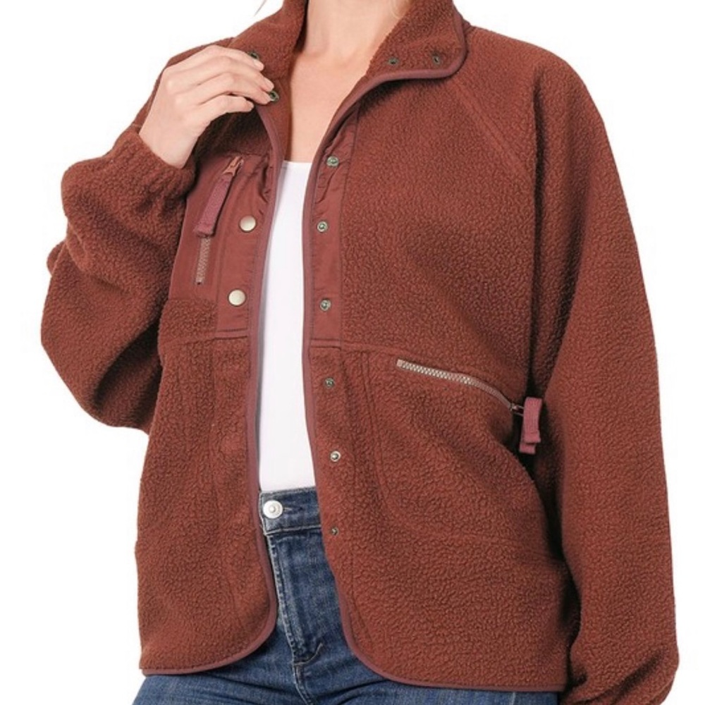 Sherpa fleece jacket